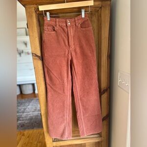 Billabong Burnt Orange Corduroy Pants Size 24
